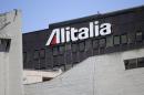 The Alitalia headquarters is seen at Fiumicino airport in Rome