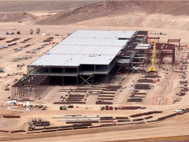 tesla battery gigafactory site reno nevada feb 25 2015 photo cc by nc ...