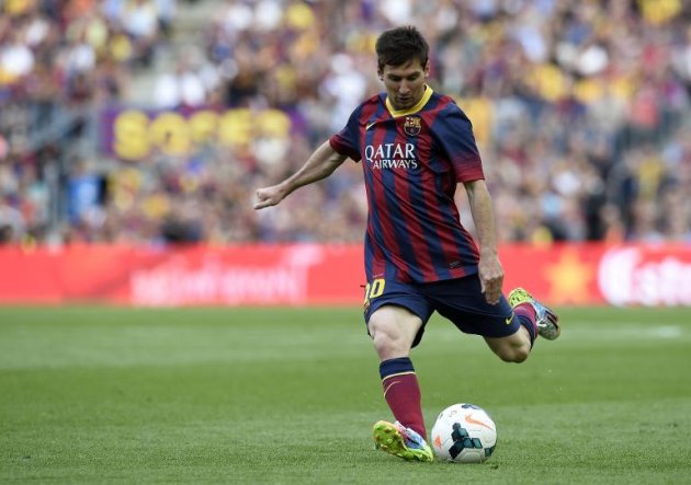 O astro do Barcelona Lionel Messi