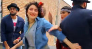 In this frame grab taken from video posted to YouTube, people dance to Pharrell Williams' hit song "Happy" on a rooftop in Tehran, Iran. Police in Iran have arrested six young people and shown them on state television for posting the video. While the song has sparked similar videos all over the world, in Iran some see the trend as promoting the spread of Western culture. And women are banned from dancing in public or appearing outside without the hijab in the Islamic Republic. (AP Photo)