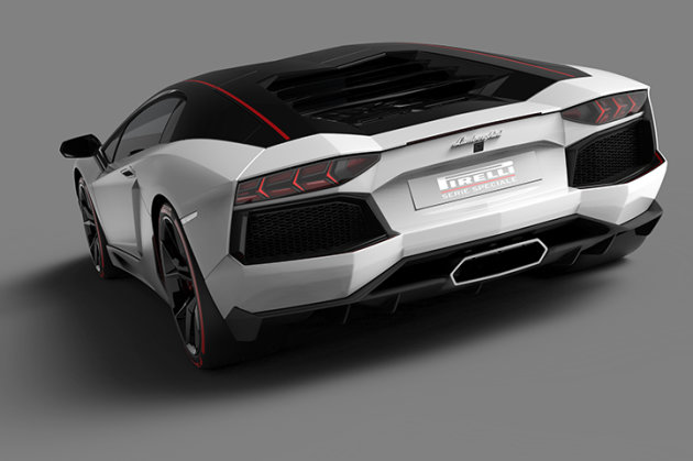 Pirelli Lamborghini rear photo