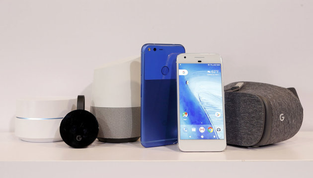 Google新推出產品。路由器－Google Wifi, 電視盒－Google Chromecast Ultra, 智能家居產品－Google Home, 手機－Google Pixel XL, Google Pixel 及虛擬眼鏡產品-Google Dreamview VR。