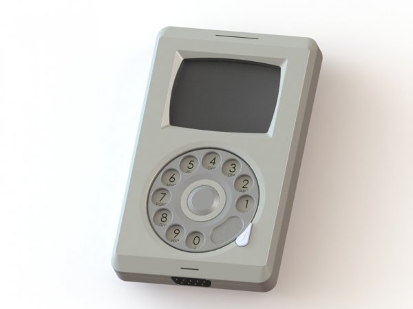 如果 iPhone 在 1984 年推出, 就是這個樣子 [圖庫]