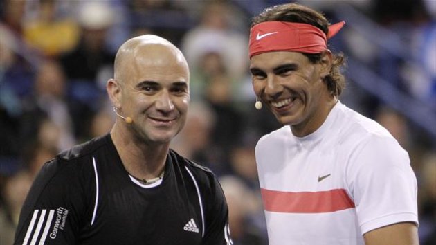Andre Agassi, Rafael Nadal (Reuters)