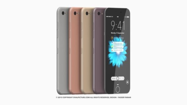 iPhone 7概念：五種顏色、超薄機身、無線充電