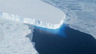 南極洲西部 Thwaites 冰河 (圖: NASA)