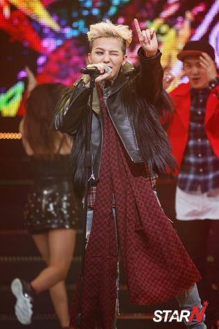 G-Dragon 中QQ音樂頒獎典禮上 獲得「最高人氣韓日明星獎」