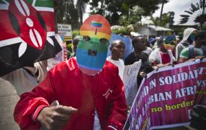 Gays in Kenya protest against Ugandan bill
