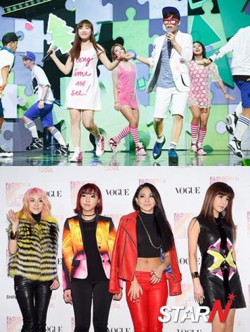 2NE1-樂童音樂家，連續接力蟬聯1位..YG「雙刃」引領風騷