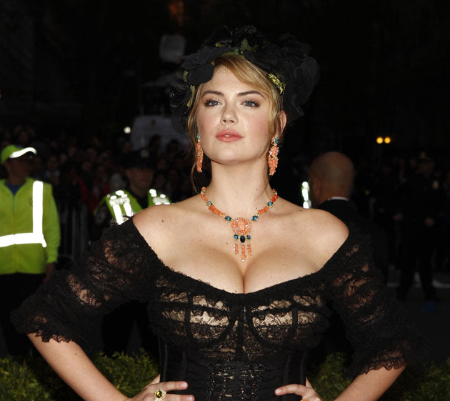 What Kate Upton was banned from wearing at sports event