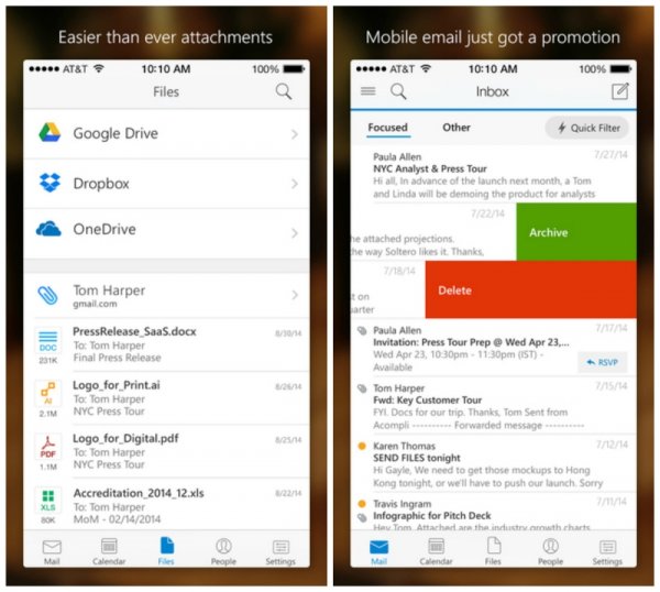 微軟推新版Android、iOS Outlook App，四大功能介紹！