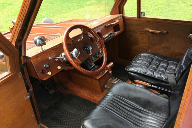eBay wooden truck interior photo