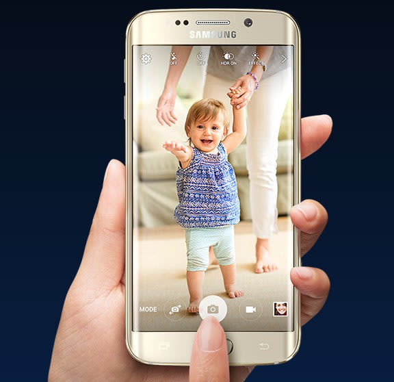 ▲Samsung Galaxy S6 Edge採取雙曲面側螢幕設計。