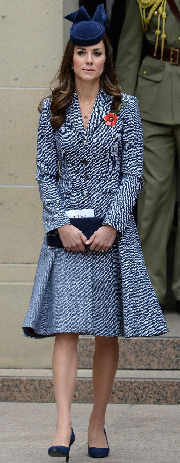 Kate Middleton Stuns In Emilia Wickstead Coat Dress For Final Day Of Royal Tour Yahoo Celebrity Uk