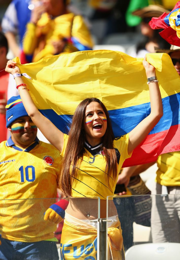 دختران جام جهانی 2014 - World Cup 2014 Girls   Colombia-v-greece-group-c-20140614-155115-505