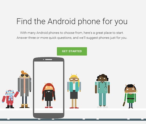 不知選哪支Android手機？Google幫你選