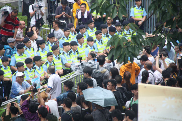 香港土地發展計畫引發泛民示威 (圖)
