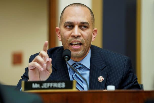 PHOTO: Rep. Hakeem Jeffries questions acting U.S. Attorney General Matthew Whitaker as he testifies to the House Judiciary Committee on oversight of the Justice Department on Capitol Hill in Washington, Feb. 8, 2019. (Joshua Roberts/Reuters)