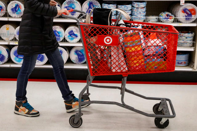 A shopper is seen in a Target store in the Brooklyn borough of New York, U.S., November 14, 2017. REUTERS/Brendan McDermid