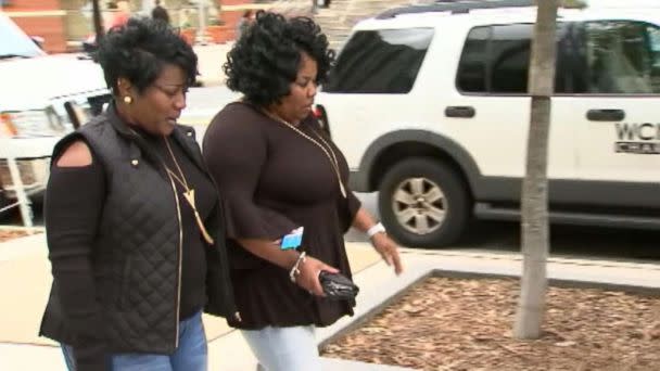 PHOTO: Leisa and Mary Garris were waiting outside the Camden Fairview Apartment in Charlotte, North Carolina, on Oct. 19 for AAA to service their vehicle when a woman began yelling at them, they told WSOC. (WABC)