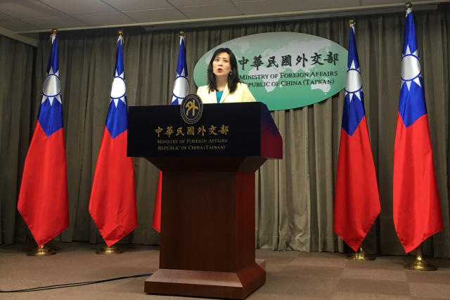Taiwan Foreign Ministry Spokeswoman Joanne Ou speaks at a news conference in Taipei, Taiwan, February 11, 2020. REUTERS/Ben Blanchard