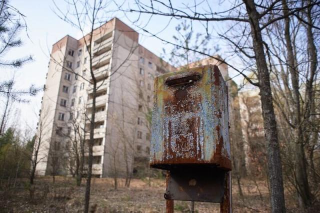 Una calle principal de Prípiat abandonada, cerca de la central nuclear de Chernóbil, en la Zona de Exclusión, Ucrania (Foto: Vitaliy Holovin / Corbis a través de Getty images).