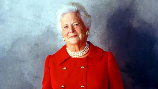 PHOTO: Former First Lady Barbara Bush is seen on Aug. 23, 2001 in Houston. (Pam Francis/Getty Images)