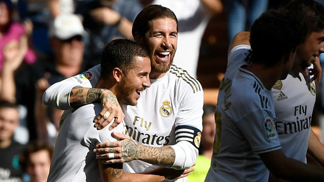 Sergio Ramos Eden Hazard Real Madrid 2019-20