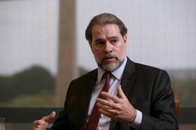 **ARQUIVO** BRASÍLIA, DF, 20.09.2018: O presidente do STF, ministro Dias Toffoli, concede entrevista à Folha em seu gabinete no Supremo. (Foto: Pedro Ladeira/Folhapress)