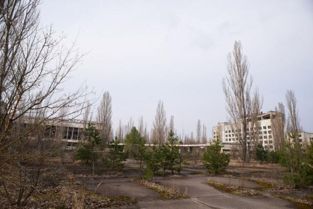 Una plaza principal de Prípiat abandonada, cerca de la central nuclear de Chernóbil, en la Zona de Exclusión, Ucrania (Foto: Vitaliy Holovin / Corbis a través de Getty images).