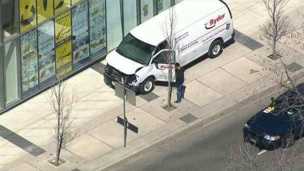PHOTO: According to eyewitnesses, a white van hit pedestrians in Toronto, Canada, April 23, 2018, CTV reported. (CTV)