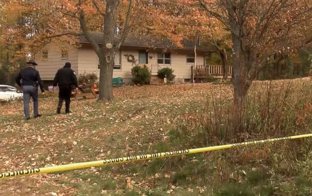 PHOTO: Authorities at the home of James and Denise Closs, found dead on Monday in Barron, Wisconsin. Their 13 year-old daughter Jayme Closs was missing. (ABC News)