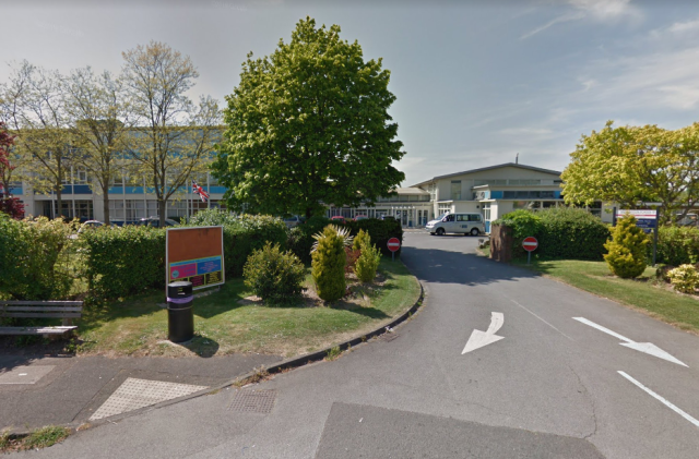 Aldridge had sex with pupils at Warblington School in Havant, Hampshire (Picture: Google)